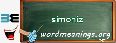 WordMeaning blackboard for simoniz